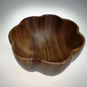 Venta al por mayor hecho a mano de madera de acacia tazón cocina decorativa fruta masa tazón para mezclar para uso en fiestas - Product Image 6