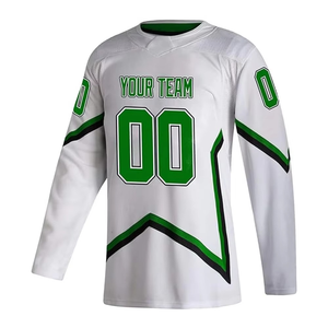 Camiseta de Hockey sobre Hielo al por Mayor, Camisetas Deportivas Clásicas de Poliéster de Alta Calidad, Personalizadas para Cada Jugador, Camiseta de Equipo de Algodón - Product Image 1