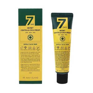พรีเมี่ยมแบรนด์เกาหลี AHA, BHA, PHA เครื่องสําอาง MAY ISLAND 7 วันความลับ Centella Cica สบู่บํารุงรูขุมขนทําความสะอาดสบู่บาร์ 100g - Product Image 4