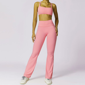 Nouveau lot de vente en gros de vêtements de yoga personnalisés vêtements de sport pour femmes vêtements d'entraînement vêtements de fitness ensemble de sports actifs - Product Image 3