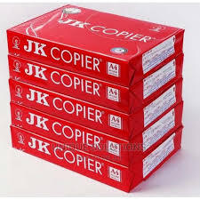สีขาว JK กระดาษถ่ายเอกสาร A4ง่ายสำหรับการพิมพ์และ zerox ขนาดบรรจุภัณฑ์