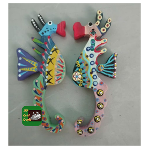 Ornement mural en bois de poisson fait à la main, sculpture de table, souvenir artisanal, décoration d'intérieur côtière en provenance du Vietnam - Product Image 3