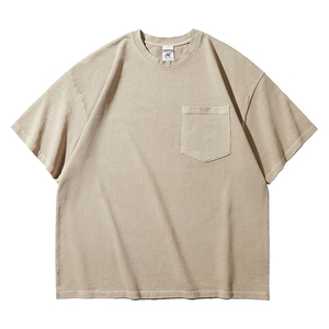 Venta al por mayor personalizado Vintage ácido lavado camiseta para hombres 100% algodón ligero de moda peso pesado de gran tamaño Fit - Product Image 4