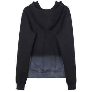 Sweat-shirts à capuche unis en coton 100% tendance, style décontracté, à fermeture éclair, brodés, avec pierres en diamant, personnalisés pour hommes, automne - Product Image 2