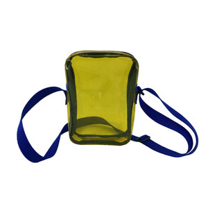 Bolsas transparentes para mujer Nuevos diseños Logotipo personalizado Plástico PVC Material Amarillo - Product Image 1
