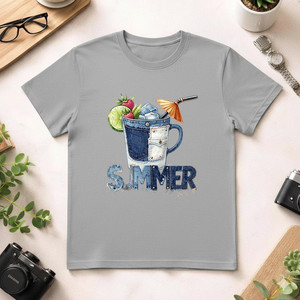 T-Shirt Unisex 100% Cotone 210GSM Stile Casual Vestibilità Oversize Modello Rose con Stampa DTG e Serigrafia - Product Image 1