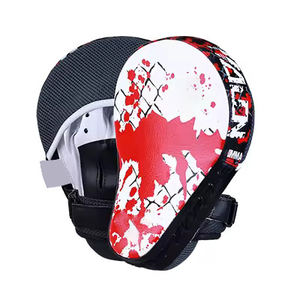 Guantes de boxeo de cuero con logotipo personalizado profesional 2024, almohadillas de enfoque para adultos para entrenamiento de boxeo, venta al por mayor, marciales - Product Image 6