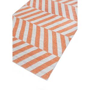 Alfombras Indusbar ADWV-13001 de Lana y Viscosa con Tejido Plano en Chevron Rojo y Naranja para Uso Doméstico - Product Image 2