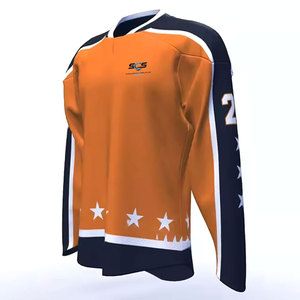 Jersey de Hockey sobre Hielo de Diseño Personalizado, Hecho 100% de Poliéster, Fabricado en Fábrica, Jersey de Hockey sobre Hielo a Bajo Precio - Product Image 2