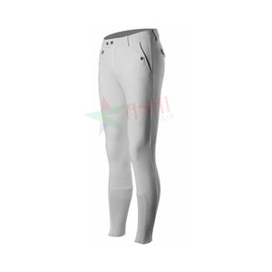 Custom Logo Printed Equestrian Breeches Men's and Women's Horse Riding Pants with <b>Full</b> Silicone Seat Riding Tights - Product Image 5