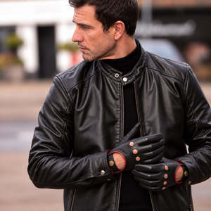 Cooper <b>Mens</b> Unlined <b>Leather</b> <b>Driving</b> <b>Glove</b> Keyhole Back Knuckle Holes - Product Image 2