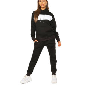 Fabrication de sweatshirts pour femmes avec logo personnalisé ensembles de joggings pour femmes vente en gros de survêtements en polaire 100% - Product Image 1