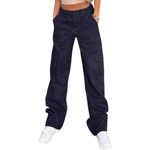 Nouveau pantalon harem décontracté pour femme, taille mi-haute élastique, respirant, écologique, couleur unie, coupe large en polaire, collection Hiver 2026 - Product Image 3