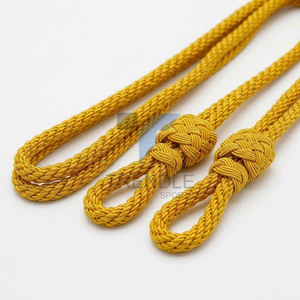 Cordón Trenzado Dorado de Estilo Clásico, Cordones para Prendas de Alta Tenacidad, Cordón Metálico Hecho a Mano - Product Image 5