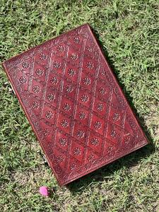 Libro encuadernado grande de cuero con piedra azul cielo único con piedras preciosas, Boceto hecho a mano diario de piedra única cuaderno diario de cuero - Product Image 6