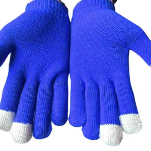 Gants intelligents en tricot acrylique jacquard à 3 doigts personnalisés pour un usage quotidien Sports d'hiver Fêtes en plein air décontractées pour les enfants - Product Image 2