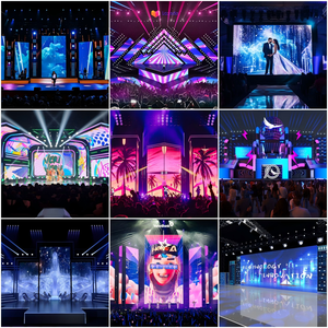 Écran LED publicitaire intérieur, mur d'affichage vidéo, location, meilleure qualité, pour football, café, cube, armoire incurvée, toile de fond de scène - Product Image 3