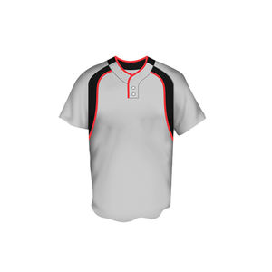Nouvelle conception de maillot de baseball léger avec logo brodé pour hommes et tissu en polyester doux - Product Image 3