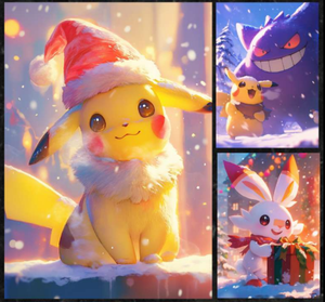 Venta Directa de Fábrica YZ, Cuentas Focalizadas de Cristal, Pokémoned, Tamaño <span class=keywords><strong>Grande</strong></span>, Pokémoned, Papel Shikishi Navideño, Artículos Pokémoned - Product Image 4