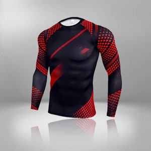 Quick Dry Fitness Men's <b>Thermal</b> Underwear For Men <b>Thermal</b> Compression Long Sleeve T-shirt Sports Shirt MMA Rashguard - Product Image 2