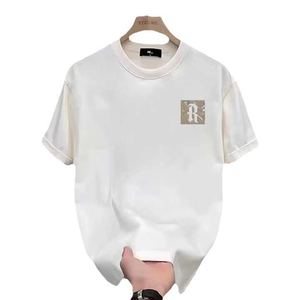 Camiseta informal inteligente de verano para hombre, 100% algodón, 180 gramos, tela de punto, Monograma, estampado adhesivo, diseño en blanco - Product Image 6