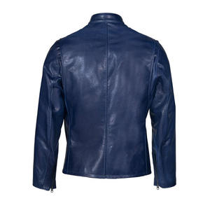 Chaqueta de cuero antiarrugas de tendencia superior vendedora caliente chaqueta de cuero para hombre totalmente personalizada de buen fabricante - Product Image 2