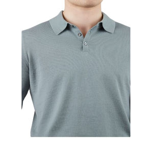 T-shirts pour hommes en coton 100% respirant, tricotés en gros, de haute qualité, à manches longues, sur mesure, avec poche - Product Image 4