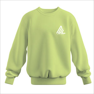 Vente en gros de molleton de coton avec logo personnalisé de haute qualité 450gsm sweats amples à manches longues et col rond pour homme - Product Image 3