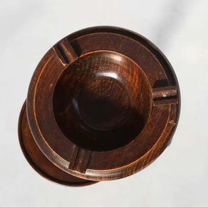 Compact Wooden <b>Ashtray</b> For Travel And Portable Use Offering Lightweight Design And Natural Wooden Texture - Product Image 1