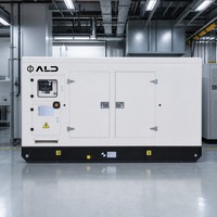 Générateur diesel silencieux monophasé et triphasé ALAD TECH 20kVA-80kVA avec démarrage automatique pour l'alimentation domestique, vente en gros