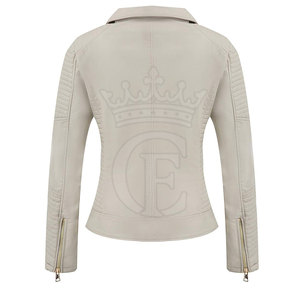 2025 veste en cuir de bonne qualité pour femmes couleur personnalisée 100% veste en cuir pour femmes à vendre - Product Image 2