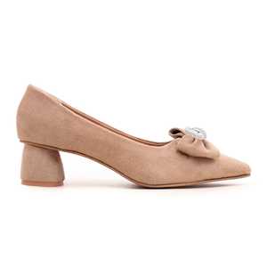 Zapatos de corte beige WN7299 Pisos de mujer - Product Image 3