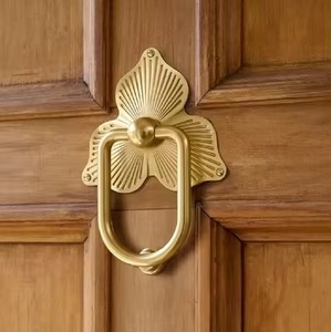 Aldaba de puerta de Metal sólido para el hogar, Hotel, Villa, decoración de puerta delantera, aldaba de estilo antiguo, accesorio de Hardware de puerta resistente - Product Image 2