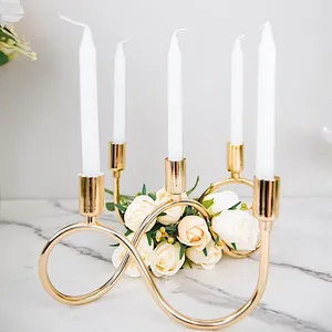 Hot Selling Best Design Brass Gold Plated Wedding Christmas Home Decoration <b>Candle</b> Holders New Design Fancy <b>Candle</b> Making <b>Mold</b> - Product Image 1
