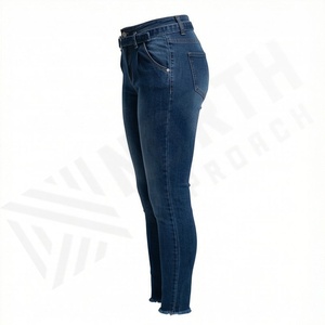 Pantalon en jean pour femme de haute qualité, skinny, extensible, respirant, grande taille, taille haute, fournisseur, pantalon tendance de qualité supérieure - Product Image 3