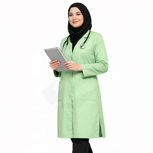 Nurse Lab Coat Professional Medical Uniform Workwear Custom Hospital Clothing <b>Factory</b> - Product Image 4
