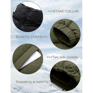 แจ็กเก็ตขนเป็ดมีฮู้ดสำหรับผู้ชายไซส์พิเศษออกแบบได้ตามต้องการกันน้ำมีสไตล์สำหรับฤดูหนาว - Product Image 5