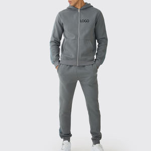 Conjunto de Sudadera con Capucha y Pantalón de Forro Polar para Hombre OEM, Cálido y Casual, Modelo 2026, Precio de Fábrica, Logotipo Personalizado, Conjunto de Dos Piezas - Product Image 1