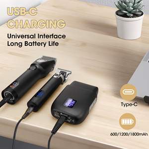 Juego de Cortapelos Profesional para Hombre, Afeitadora Eléctrica Recargable, Recortadora, Kit de Barbería de 3 Piezas, Instrucciones en Francés - Product Image 3