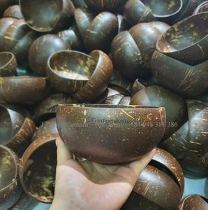 Tazón de Cáscara de Coco Pulida Ecológica Personalizada y Vaso de Vela de Cera de Soja Desechable en Caja para Fiestas y Bodas - Product Image 2