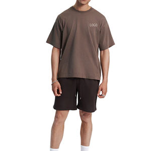 Camisetas de Hombre de Manga Corta, Talla Grande, Tejido de Punto Grueso de 280 g/m², 100% Algodón, Lisas, Personalizadas con Logotipo de Marca Serigrafiado - Product Image 5