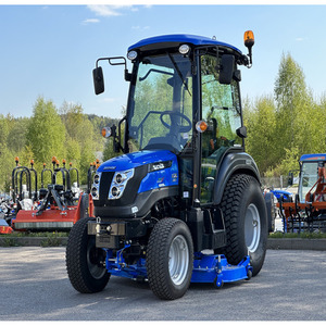 Tracteur compact SOLIS 26 HST 26HP avec tondeuse à gazon à montage central, transmission hydrostatique 4x4, moteur diesel, pour pelouse et terrains gazonnés - Product Image 1