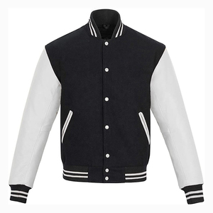 Vornex Industry Customized <b>Men's</b> Varsity Letterman Patchwork Baseball <b>Bomber</b> <b>Jacket</b> With Embroidery Breathable Winter Design OEM - Product Image 4