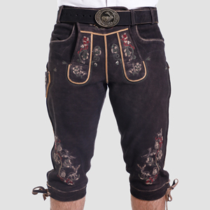 Wholesale Stylish Bavarian Lederhosen <b>Pant</b> for Men Custom Traditional German Outfit Lightweight Wear Mid Flat - Product Image 1