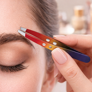 Pinzas Profesionales para Cejas de Acero Inoxidable con Degradado Arcoíris, Punta Inclinada, Precisión, Durabilidad, Calidad Premium, Herramienta de Belleza - Product Image 6