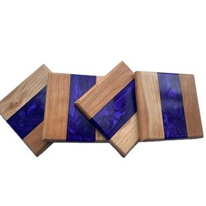 Japan Style <b>Wooden</b> Tea Coaster Resin Insulation Pad Simple Cup Holder Creative Gasket Tea Ceremony Spare Parts Household - Product Image 2