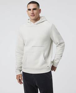 Sudadera con Capucha Unisex de Algodón Liso Teñido al por Mayor 2026, Ajuste Regular, Color Sólido, Informal, con Bolsillo Delantero, para Otoño - Product Image 3