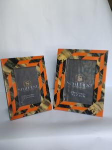 กรอบรูปเรซินรูปทรงเรขาคณิตหลากสีทำด้วยมือทำจากอินเดีย - Product Image 5