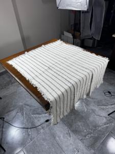 100% algodón 8 capas gris muselina manta para bebés y niños XL 120x100 cm Color Coral - Product Image 2