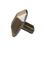Boutons carrés modernes haut de gamme en laiton finition mate AG-BR03-SM-K03 – Accessoires de quincaillerie de meubles de style minimaliste pour tiroirs